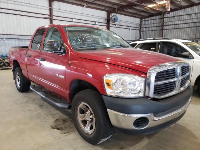 DODGE RAM 1500 S 2008 with VIN 1D7HU18NX8S527675 - Photo from auction