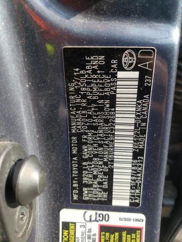 Photo 10 from auction – 2015 TOYOTA COROLLA L with VIN 2T1BURHE9FC322684