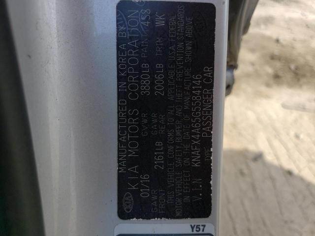 Photo 10 from auction – 2016 KIA FORTE LX with VIN KNAFX4A65G5584146