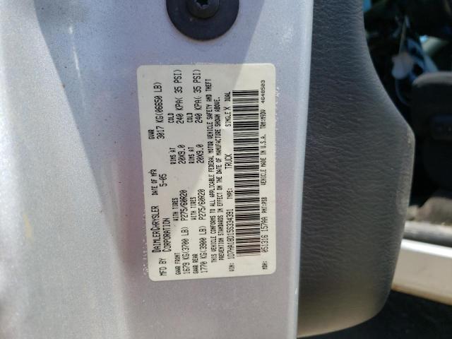 Photo 10 from auction – 2005 DODGE RAM 1500 S with VIN 1D7HA18D15S334391