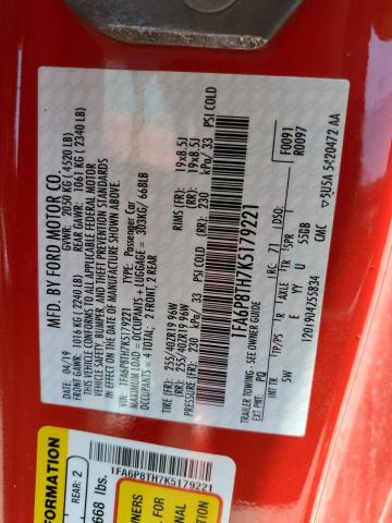 Photo 10 from auction – 2019 FORD MUSTANG with VIN 1FA6P8TH7K5179221
