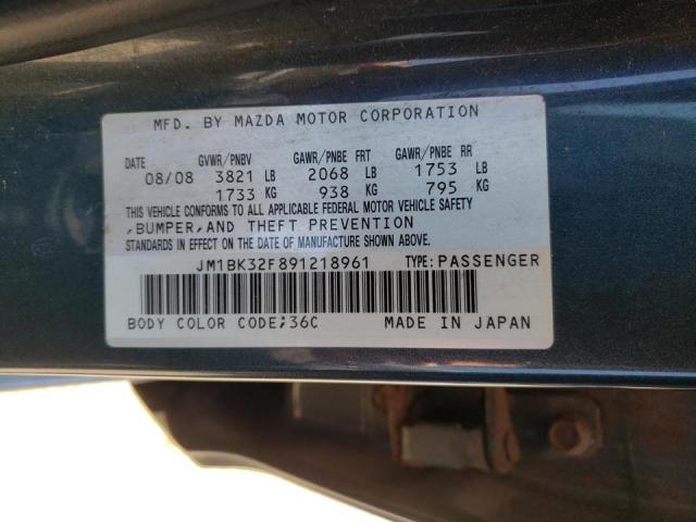 Photo 10 from auction – 2009 MAZDA 3 I with VIN JM1BK32F891218961