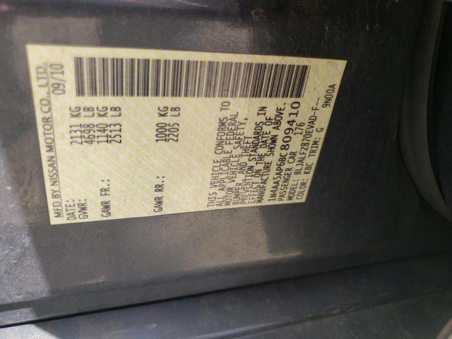 Photo 10 from auction – 2011 NISSAN MAXIMA S with VIN 1N4AA5AP6BC809410