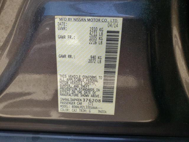 Photo 10 from auction – 2014 NISSAN ALTIMA 2.5 with VIN 1N4AL3AP4EN376208