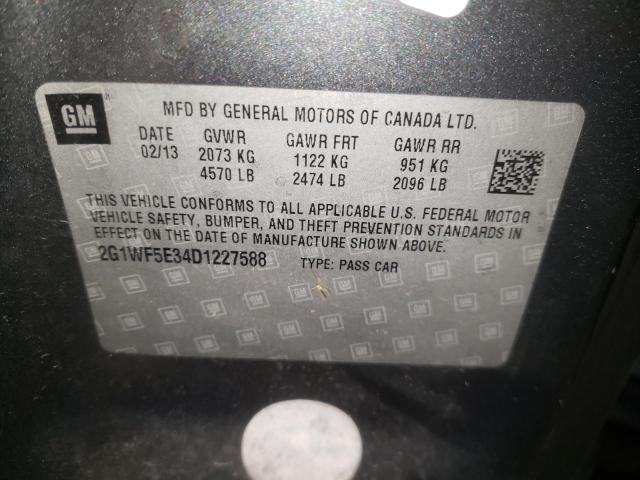 Photo 10 from auction – 2013 CHEVROLET IMPALA LS with VIN 2G1WF5E34D1227588