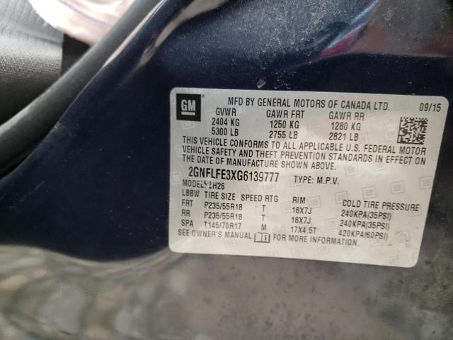 Photo 10 from auction – 2016 CHEVROLET EQUINOX LT with VIN 2GNFLFE3XG6139777