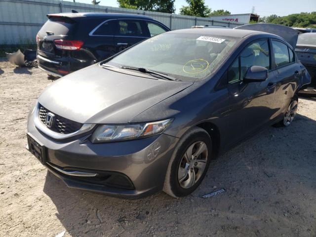 Photo 2 from auction – 2013 HONDA CIVIC LX with VIN 19XFB2F52DE036711