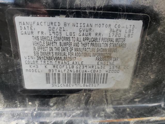 Photo 10 from auction – 2021 NISSAN VERSA SV with VIN 3N1CN8EV9ML862517