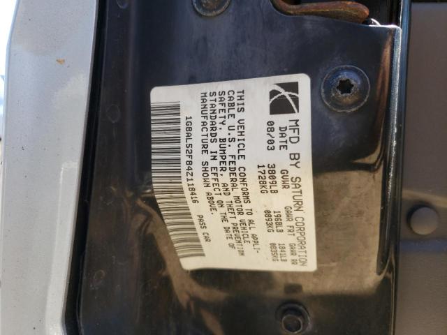 Photo 10 from auction – 2004 SATURN ION LEVEL with VIN 1G8AL52F84Z118416