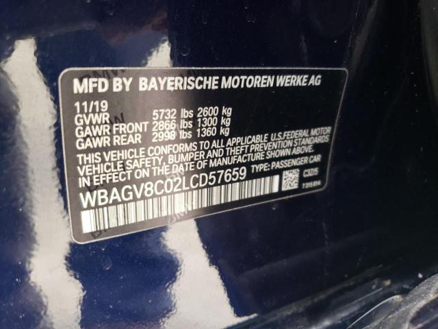 Photo 10 from auction – 2020 BMW M850XI with VIN WBAGV8C02LCD57659