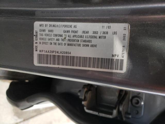 Photo 10 from auction – 2004 PORSCHE CAYENNE with VIN WP1AA29P24LA20654