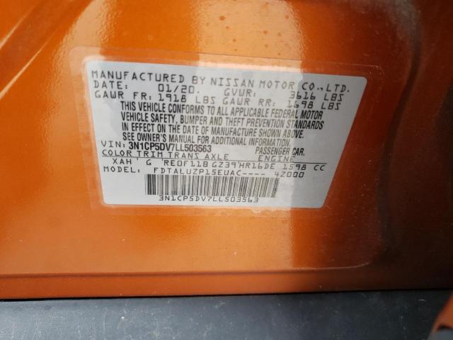 Photo 10 from auction – 2020 NISSAN KICKS SR with VIN 3N1CP5DV7LL503563