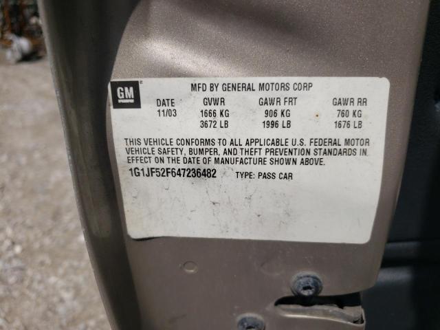 Photo 10 from auction – 2004 CHEVROLET CAVALIER L with VIN 1G1JF52F647236482
