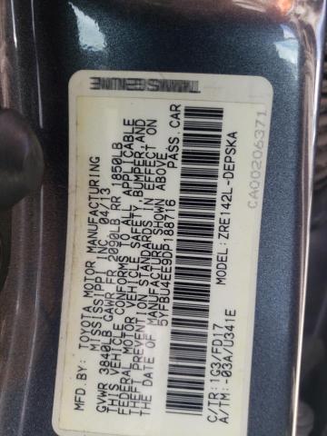 Photo 10 from auction – 2013 TOYOTA COROLLA BA with VIN 5YFBU4EE9DP188716