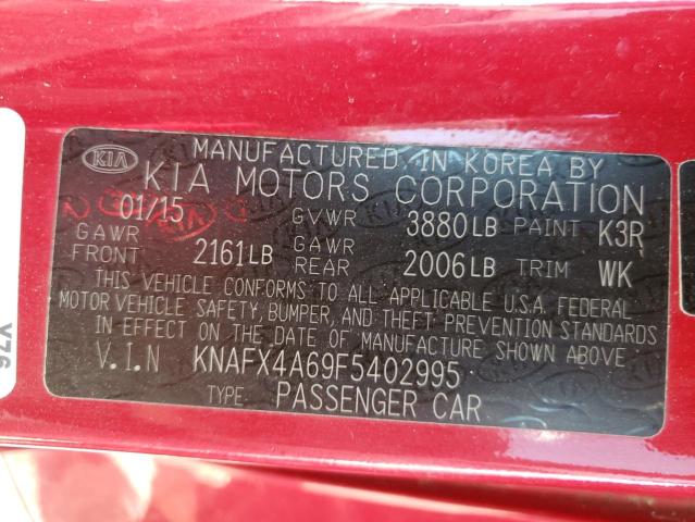 Photo 10 from auction – 2015 KIA FORTE LX with VIN KNAFX4A69F5402995