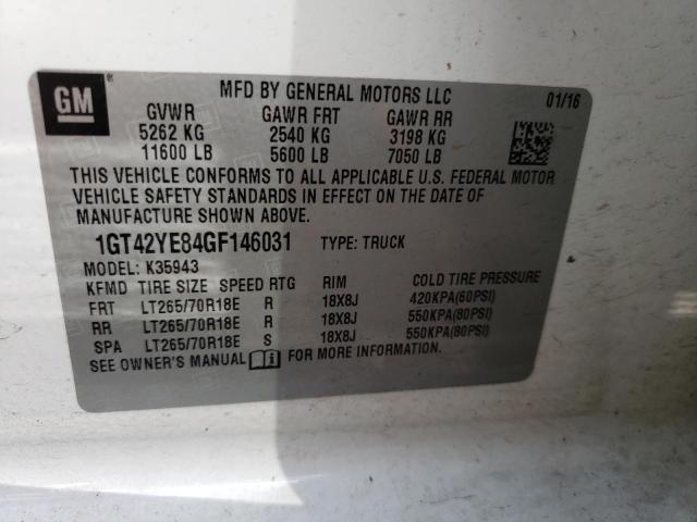 Photo 10 from auction – 2016 GMC SIERRA K35 with VIN 1GT42YE84GF146031