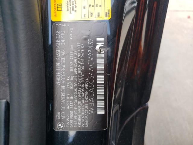 Photo 10 from auction – 2010 BMW 650 I with VIN WBAEA5C54ACV93432