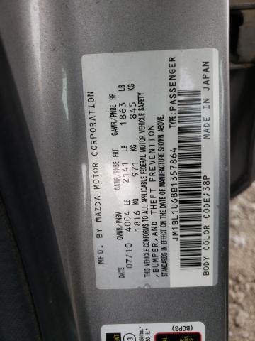 Photo 10 from auction – 2011 MAZDA 3 S with VIN JM1BL1U68B1357864