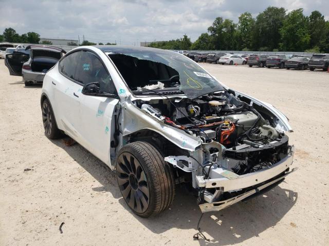 Photo 1 from auction – 2021 TESLA MODEL Y with VIN 5YJYGDEF6MF266696