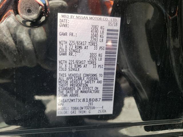 Photo 10 from auction – 2018 NISSAN ROGUE S with VIN 5N1AT2MT7JC818087
