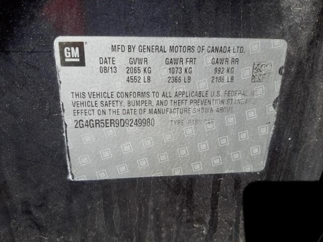 Photo 10 from auction – 2013 BUICK REGAL with VIN 2G4GR5ER9D9249980