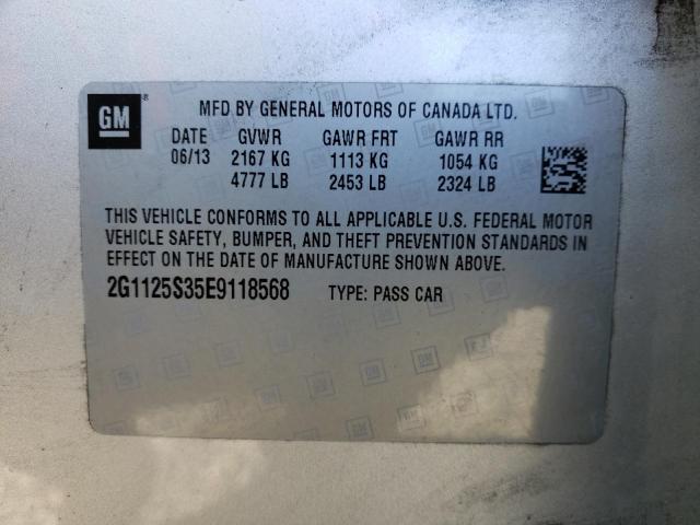 Photo 10 from auction – 2014 CHEVROLET IMPALA LT with VIN 2G1125S35E9118568