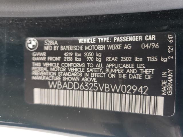 Photo 10 from auction – 1997 BMW 528 I AUTO with VIN WBADD6325VBW02942