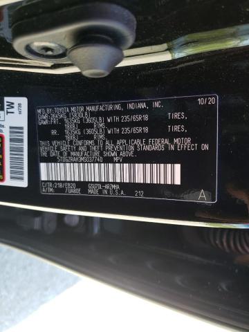 Photo 10 from auction – 2021 TOYOTA HIGHLANDER with VIN 5TDGZRAH3MS037740
