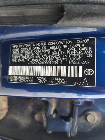 Photo 10 from auction – 2005 TOYOTA SCION XA with VIN JTKKT624050123414