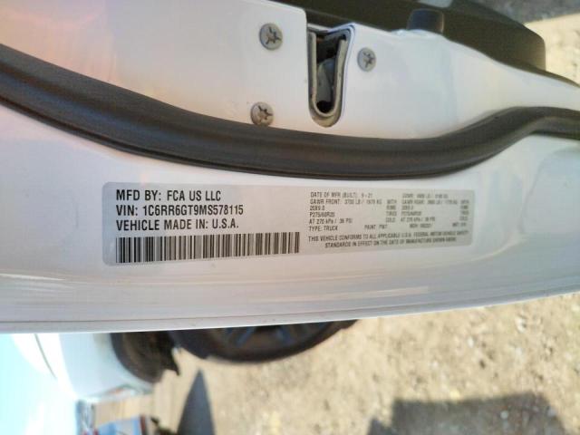 Photo 10 from auction – 2021 RAM 1500 CLASS with VIN 1C6RR6GT9MS578115
