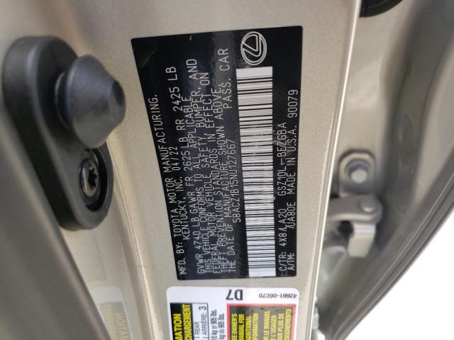 Photo 10 from auction – 2022 LEXUS ES 350 BAS with VIN 58ACZ1B15NU127667