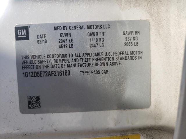 Photo 10 from auction – 2010 CHEVROLET MALIBU 2LT with VIN 1G1ZD5E72AF216180