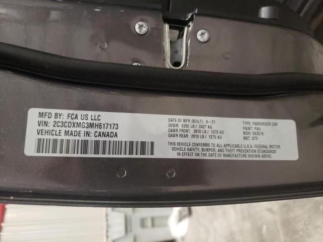 Photo 10 from auction – 2021 DODGE CHARGER GT with VIN 2C3CDXMG3MH617173