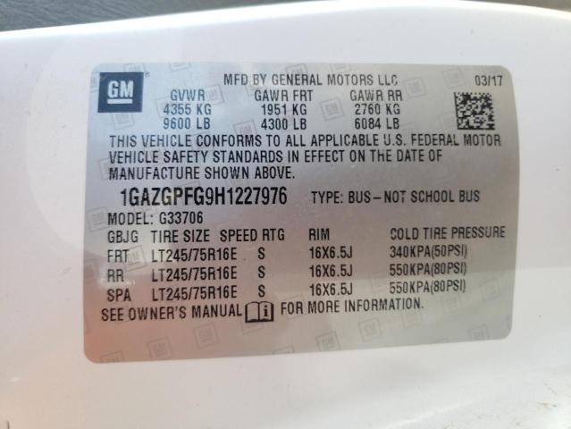 Photo 10 from auction – 2017 CHEVROLET EXPRESS G3 with VIN 1GAZGPFG9H1227976