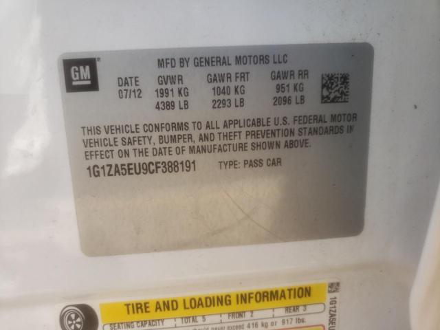 Photo 10 from auction – 2012 CHEVROLET MALIBU LS with VIN 1G1ZA5EU9CF388191
