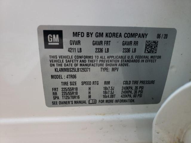 Photo 10 from auction – 2020 BUICK ENCORE GX with VIN KL4MMBS25LB129371