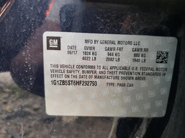 Photo 10 from auction – 2017 CHEVROLET MALIBU LS with VIN 1G1ZB5ST6HF292793