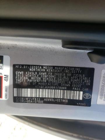 Photo 10 from auction – 2011 TOYOTA CAMRY BASE with VIN 4T4BF3EK9BR178988