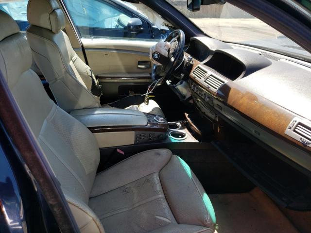 Photo 5 from auction – 2007 BMW 750 with VIN WBAHN83567DT75191