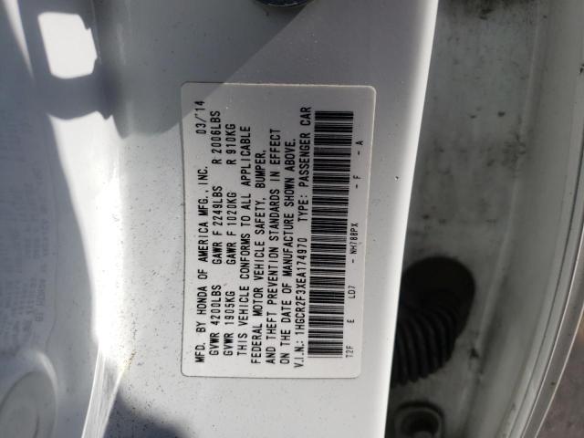 Photo 10 from auction – 2014 HONDA ACCORD LX with VIN 1HGCR2F3XEA174970