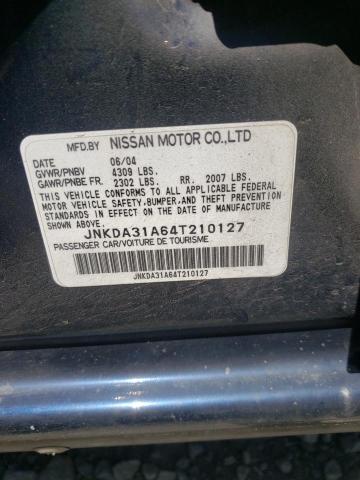 Photo 10 from auction – 2004 INFINITI I35 with VIN JNKDA31A64T210127