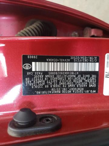 Photo 10 from auction – 2009 TOYOTA CAMRY BASE with VIN 4T1BE46K09U280885