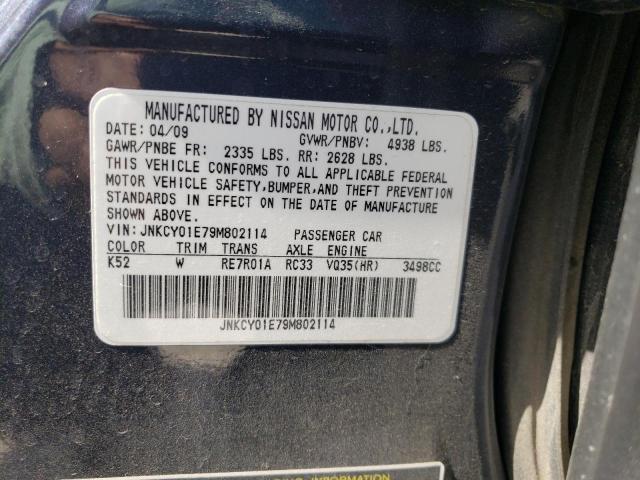 Photo 10 from auction – 2009 INFINITI M35 BASE with VIN JNKCY01E79M802114