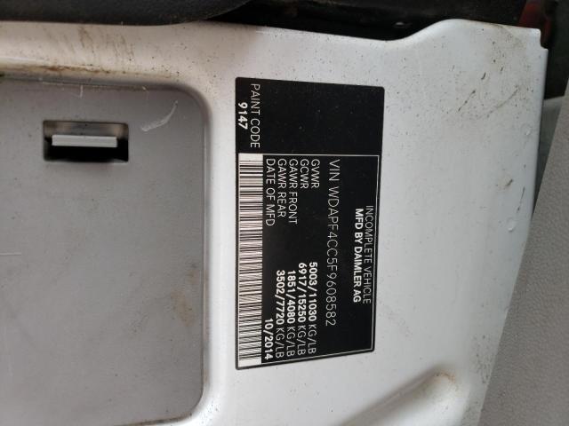 Photo 10 from auction – 2015 MERCEDES-BENZ SPRINTER 3 with VIN WDAPF4CC5F9608582