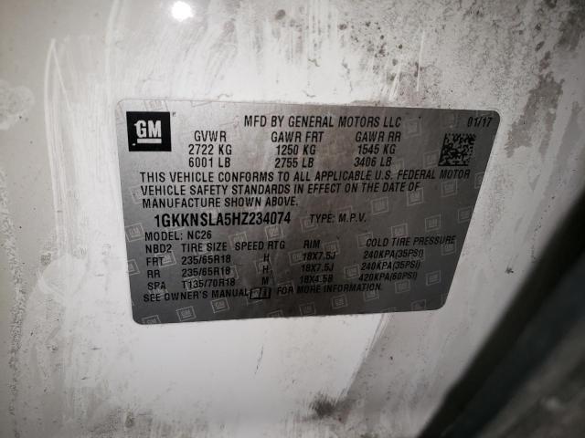 Photo 10 from auction – 2017 GMC ACADIA SLE with VIN 1GKKNSLA5HZ234074