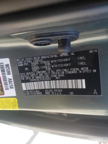 Photo 10 from auction – 2014 TOYOTA SIENNA XLE with VIN 5TDYK3DC1ES523003