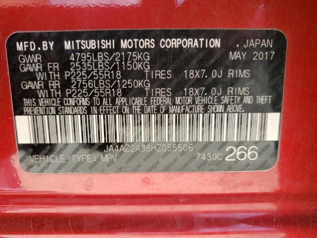 Photo 10 from auction – 2017 MITSUBISHI OUTLANDER with VIN JA4AZ2A38HZ055506