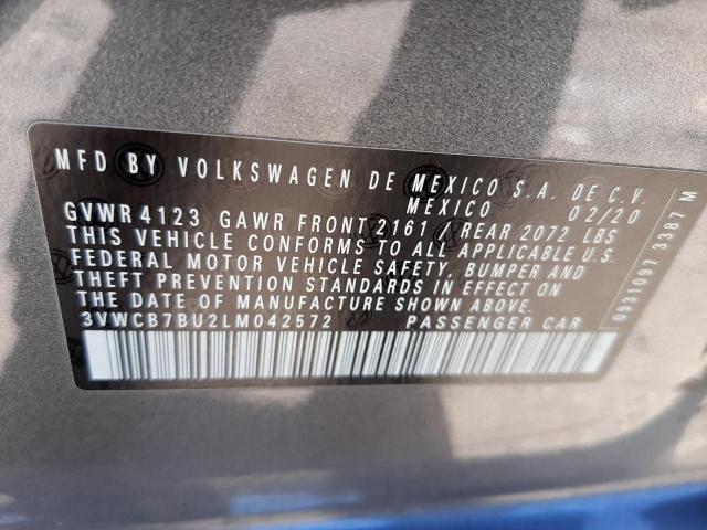 Photo 10 from auction – 2020 VOLKSWAGEN JETTA S with VIN 3VWCB7BU2LM042572