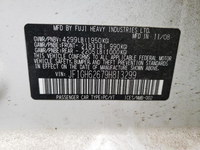 Photo 10 from auction – 2009 SUBARU IMPREZA 2. with VIN JF1GH62679H813299