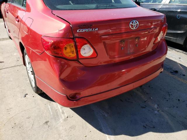 Photo 9 from auction – 2009 TOYOTA COROLLA L with VIN 2T1BU40E49C120337
